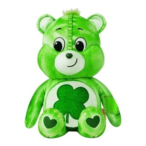 Care Bears 14" Medium Plush,‎ Denim Edition - Good Luck Bear, Eco Friendly, Soft
